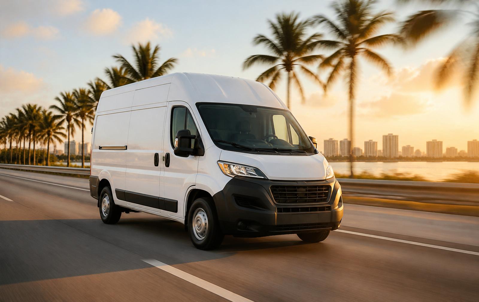 NPG Solutions delivery van on a Central Florida highway